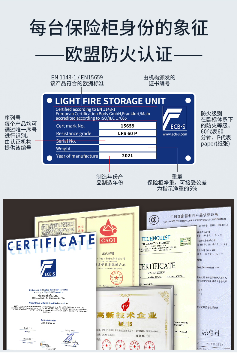 新品上市了！！盾牌歐標(biāo)EN認證的防火防盜保險柜(圖14)